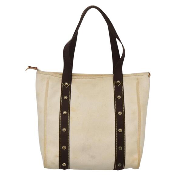 LOUIS VUITTON Cabas MM Antigua Tote Bag Brown Beige M40036 - Picture 3 of 13